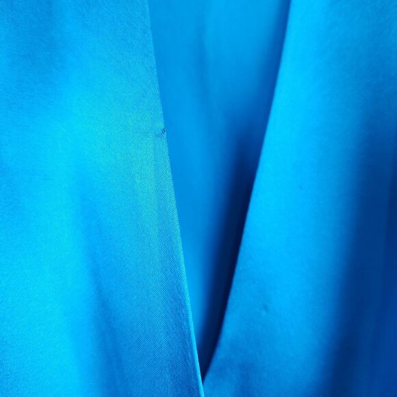 Vtg 100% Silk Satin Wrap Blouse Sz 4 Luxe Peck & Peck Long Sleeve Side Button - Picture 11 of 13